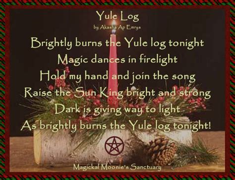 Verse about yule in pagan customs